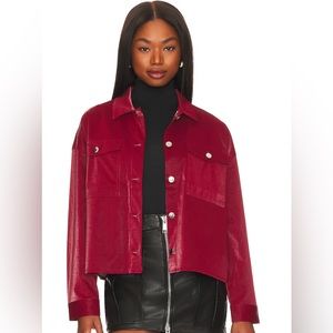 LNA Textured Check Shirt Jacket